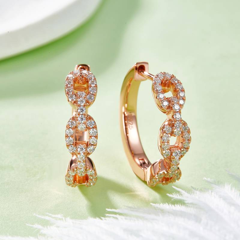 耳环S925银Moissanite厘石D级0.58ct